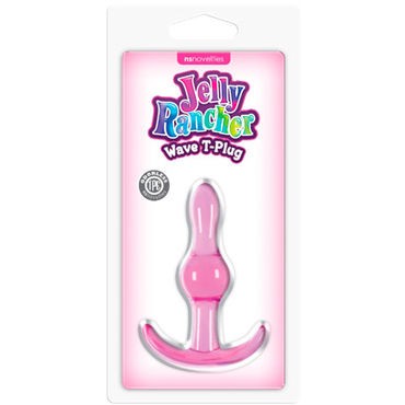 NS Novelties Jelly Rancher Wave T-Plug, розовая
