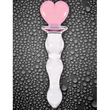 NS Novelties Crystal Heart Of Glass, розовый