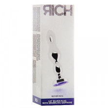 Shots toys Rich Silver Plug Purple Sapphire R4