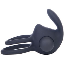 Lovetoy Power Duo Clit Cockring, черное