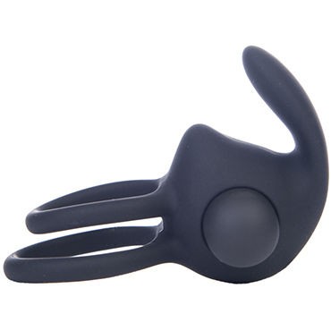 Lovetoy Power Duo Clit Cockring, черное