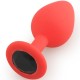 Play Secrets Silicone Butt Plug Medium, красный/черный