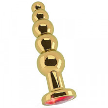 Shots toys Rich Gold Plug Red Sapphire R5
