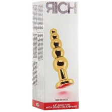 Shots toys Rich Gold Plug Red Sapphire R5