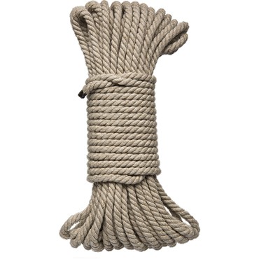 Doc Johnson Kink Bind & Tie Hemp Bondage Rope 15м, бежевая
