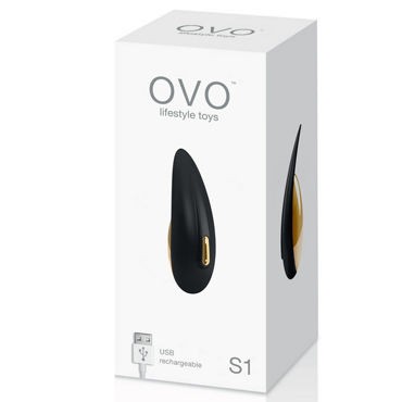 Ovo S1 Клиторальный стимулятор, черно-золотой