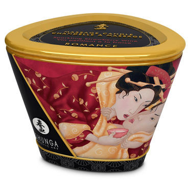 Shunga Massage Candle Sparkling Strawberry Wine, 170мл