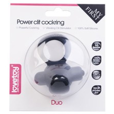 Lovetoy Power Duo Clit Cockring, розовое