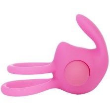 Lovetoy Power Duo Clit Cockring, розовое