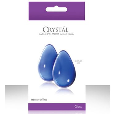 NS Novelties Crystal Kegel Eggs, голубой