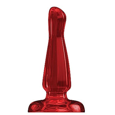 Shots Toys Bottom Line Buttplug Acrylic Model 3, 10 см красная