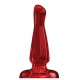 Shots Toys Bottom Line Buttplug Acrylic Model 3, 10 см красная