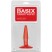Pipedream Basix Rubber Works Mini Butt Plug, красный