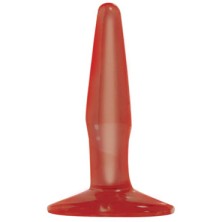 Pipedream Basix Rubber Works Mini Butt Plug, красный