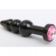 4sexdream Анальная ювелирка елочка, черный/розовый