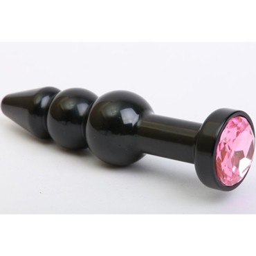 4sexdream Анальная ювелирка елочка, черный/розовый