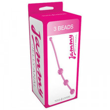 Toyz4lovers Jammy Jelly Anal 3 Beads, розовая