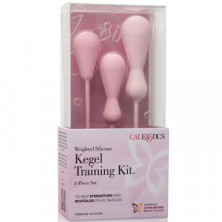 California Exotic Inspire Weighted Silicone Kegel Training Kit, розовый