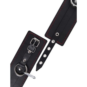 Pecado Бандажный набор 4 точки фиксации (распорка, наручники, оковы), черный