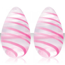 NS Novelties Crystal Kegel Eggs, прозрачный