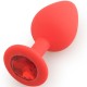 Play Secrets Silicone Butt Plug Medium, красный/красный
