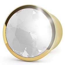 Shots toys Rich Gold Plug Clear Sapphire R6