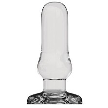 Shots Toys Bottom Line Buttplug Glass Model 4, прозрачная