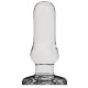 Shots Toys Bottom Line Buttplug Glass Model 4, прозрачная