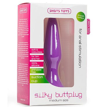 Shots Toys Silky Buttplug, фиолетовая