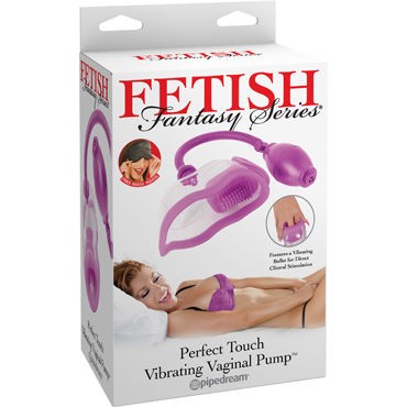 Pipedream Fetish Fantasy Perfect Touch Vibrating Pump, фиолетовая