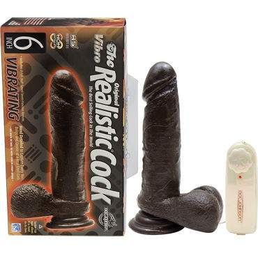 Doc Johnson Realistic Cocks 15 см, черный