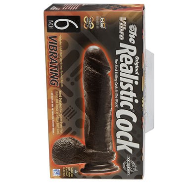 Doc Johnson Realistic Cocks 15 см, черный