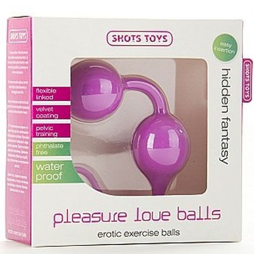 Shots Toys Pleasure Love Balls, розовый