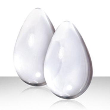 NS Novelties Crystal Kegel Eggs, прозрачный