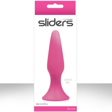 NS Novelties Sliders Silicone Anal Plugs, розовый
