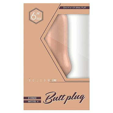 Shots Toys Bottom Line Buttplug Model 4, телесная