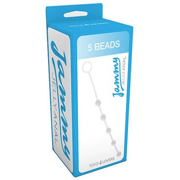 Toyz4lovers Jammy Jelly Anal 5 Beads, прозрачная