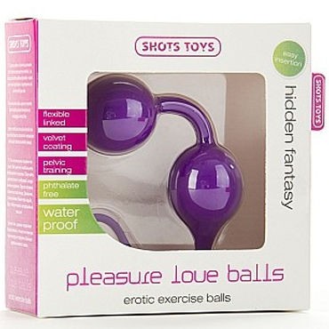 Shots Toys Pleasure Love Balls, фиолетовый