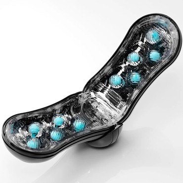 Tenga Flip Orb Strong Blue Rush, черный/синий