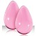 NS Novelties Crystal Kegel Eggs, розовый
