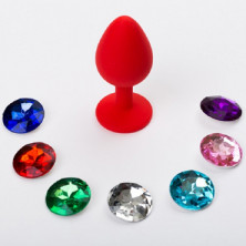 4sexdream Анальная пробка малая, красная