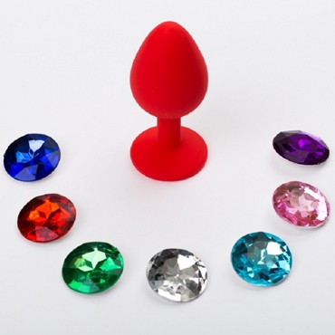 4sexdream Анальная пробка малая, красная