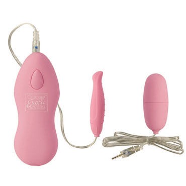 California Exotic Twin Pleasure Pak Bullets, розовые