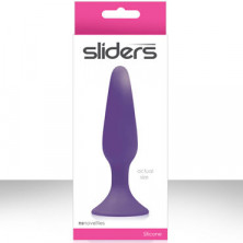 NS Novelties Sliders Silicone Anal Plugs, фиолетовый