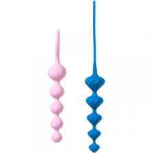 Satisfyer Love Beads, розовый/голубой