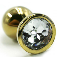 Kanikule Большая анальная пробка, золотая