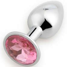Play Secrets Rosebud Butt Plug Small, серебристый/розовый