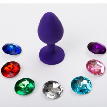 4sexdream Анальная пробка малая, фиолетовая