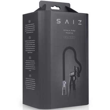 Saiz Clitoris Pump Premium, прозрачный/черный