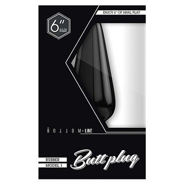 Shots Toys Bottom Line Buttplug Model 1, черная